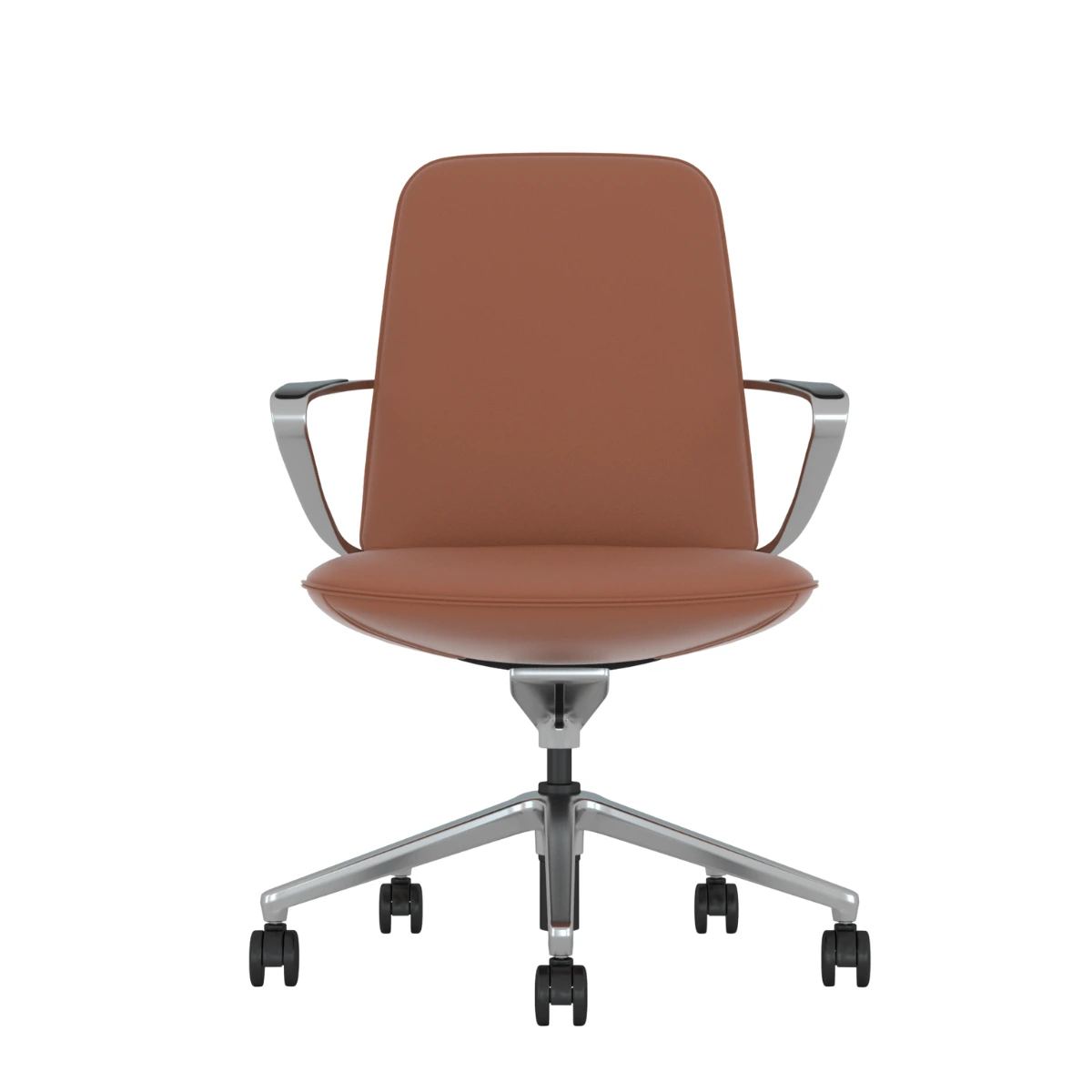 Bureaustoel Amola low leer
